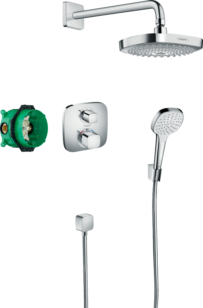 Systém sprchový Hansgrohe CROMA SELECT E 26412400 s termostatem ECOSTAT E chrom HANSGROHE