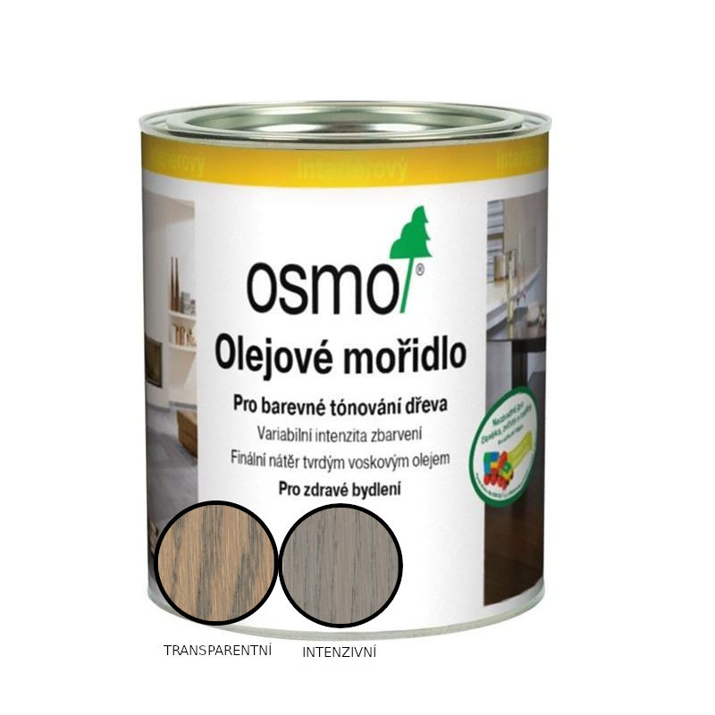 Mořidlo olejové Osmo 3512 středně šedá 2