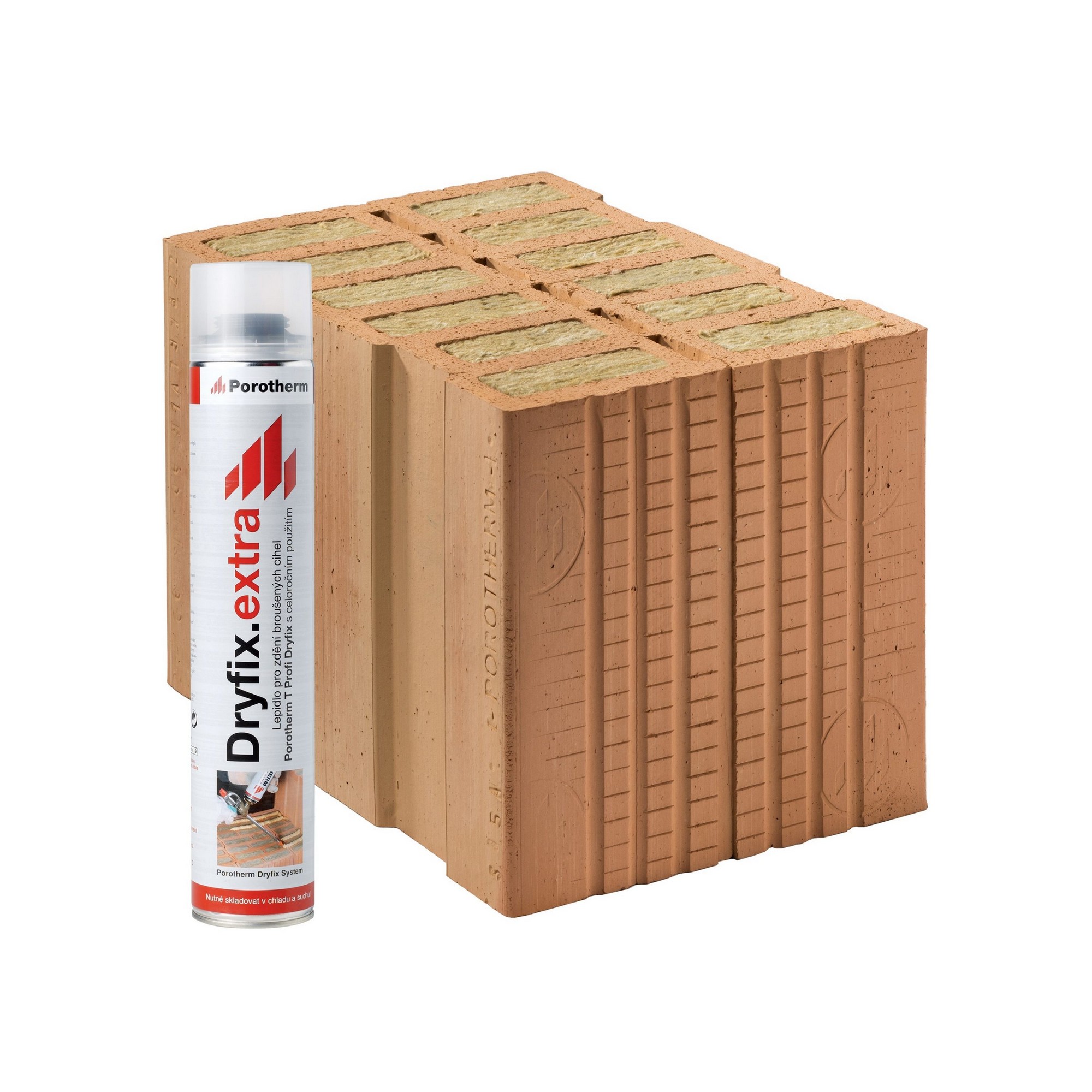 Cihla broušená Porotherm 38 TB Profi Dryfix 1/2 P10 380×123×249 mm Porotherm