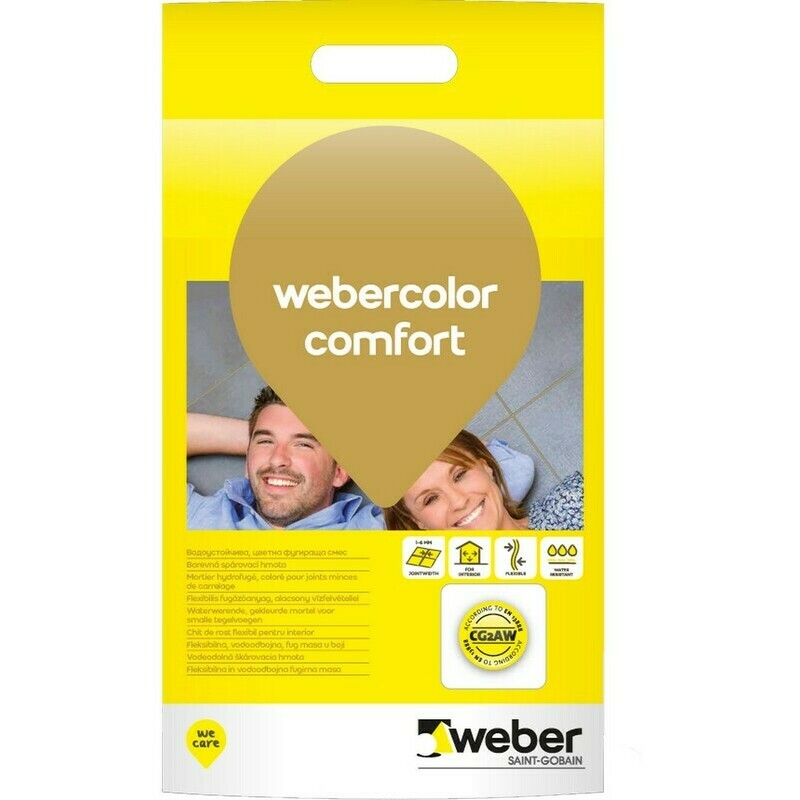 Hmota spárovací webercolor comfort cement 5 kg weber