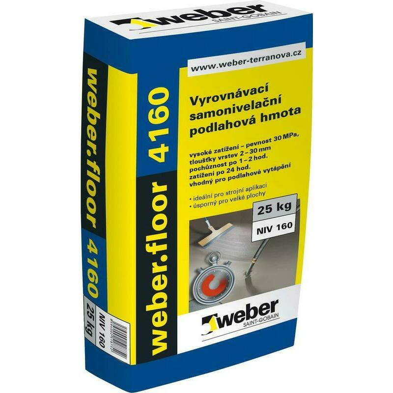 Hmota samonivelační weberfloor 4160 25 kg Weber