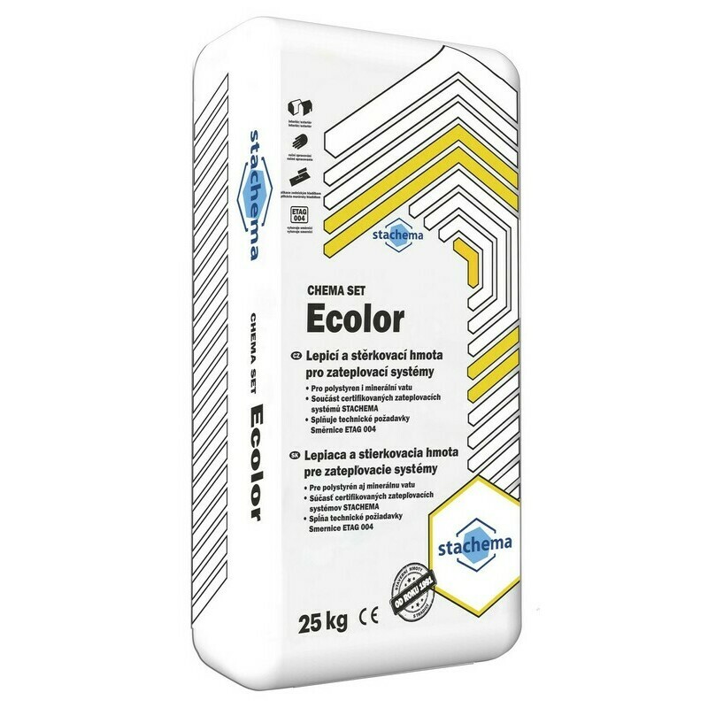 Hmota lepicí a stěrková Stachema CHEMA SET Ecolor 25 kg Stachema