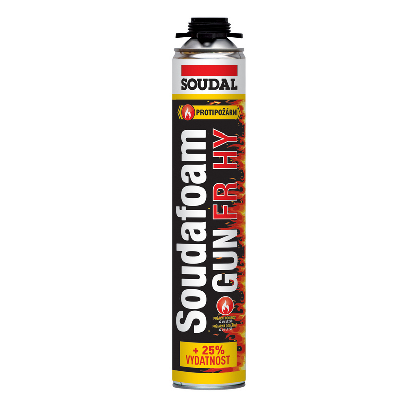 Protipožární montážní pěna Soudal Soudafoam FR-HY GUN 750 ml pistolová