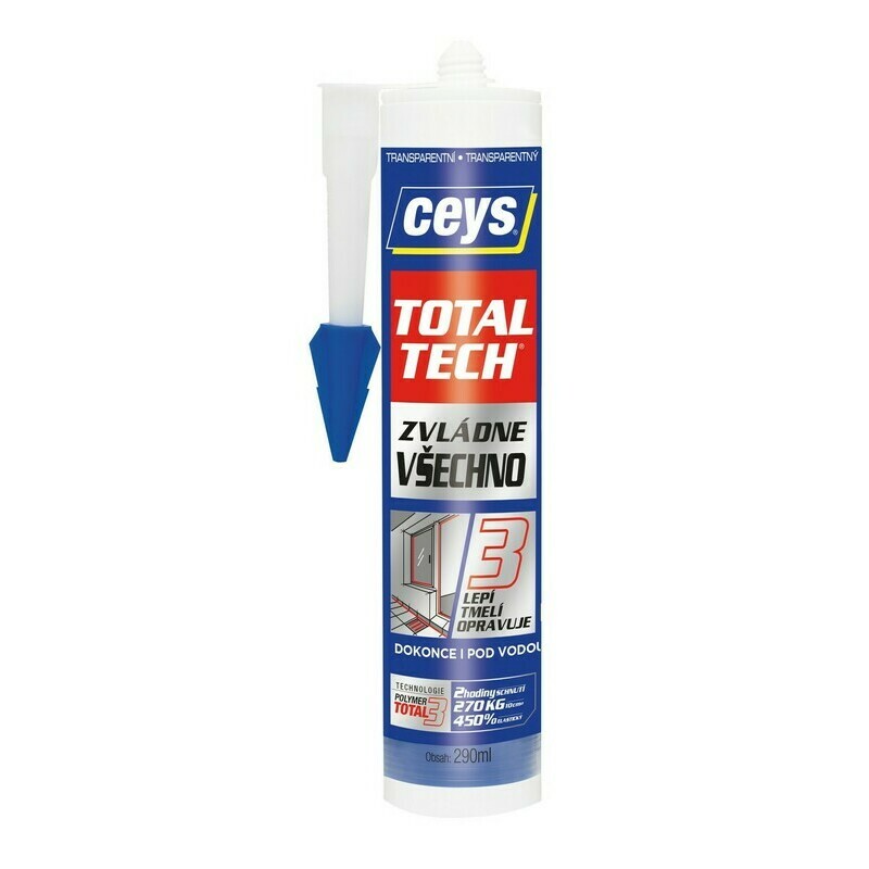 Tmel lepicí Ceys TOTAL TECH Express transparent 290 ml