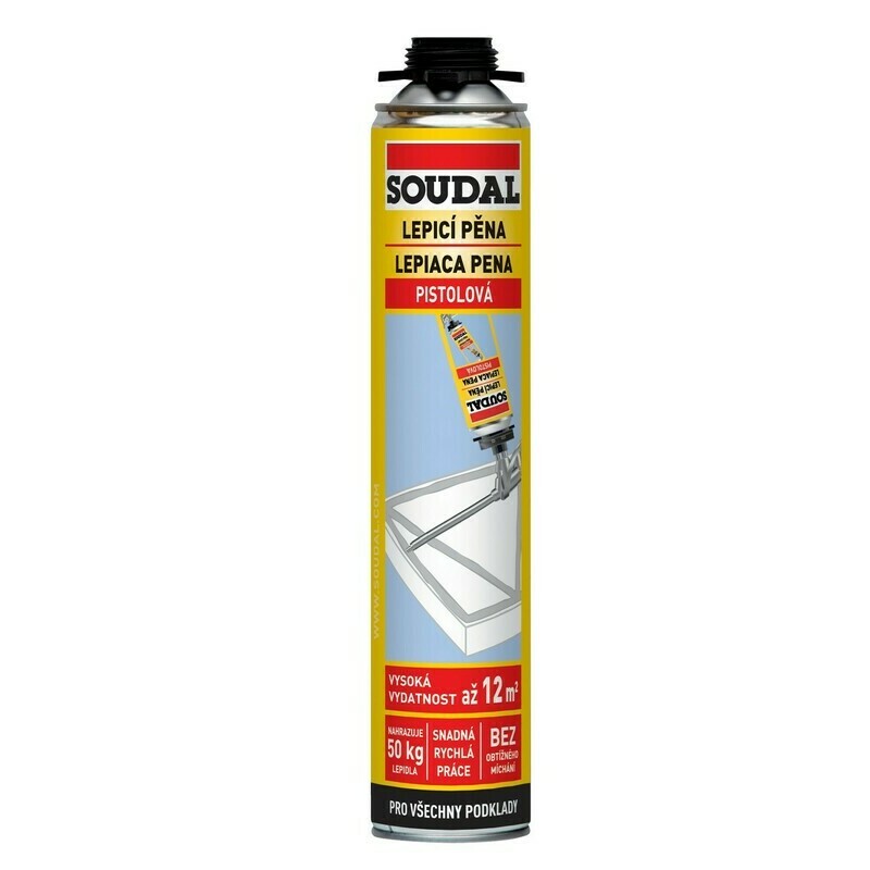 Pěna lepicí Soudal pistolová 750 ml Soudal