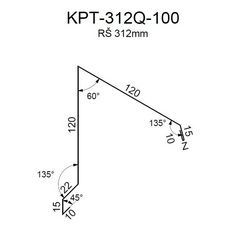 Ukončení pultové střechy RS312A-60 SP35 2V16A 0