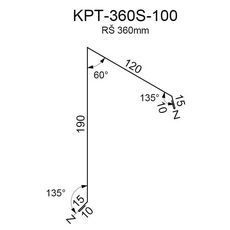 Ukončení pultové střechy RS360S-60 FeZn 0