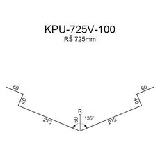 Úžlabí RS725V-135-40 SP25 RAL7035 0