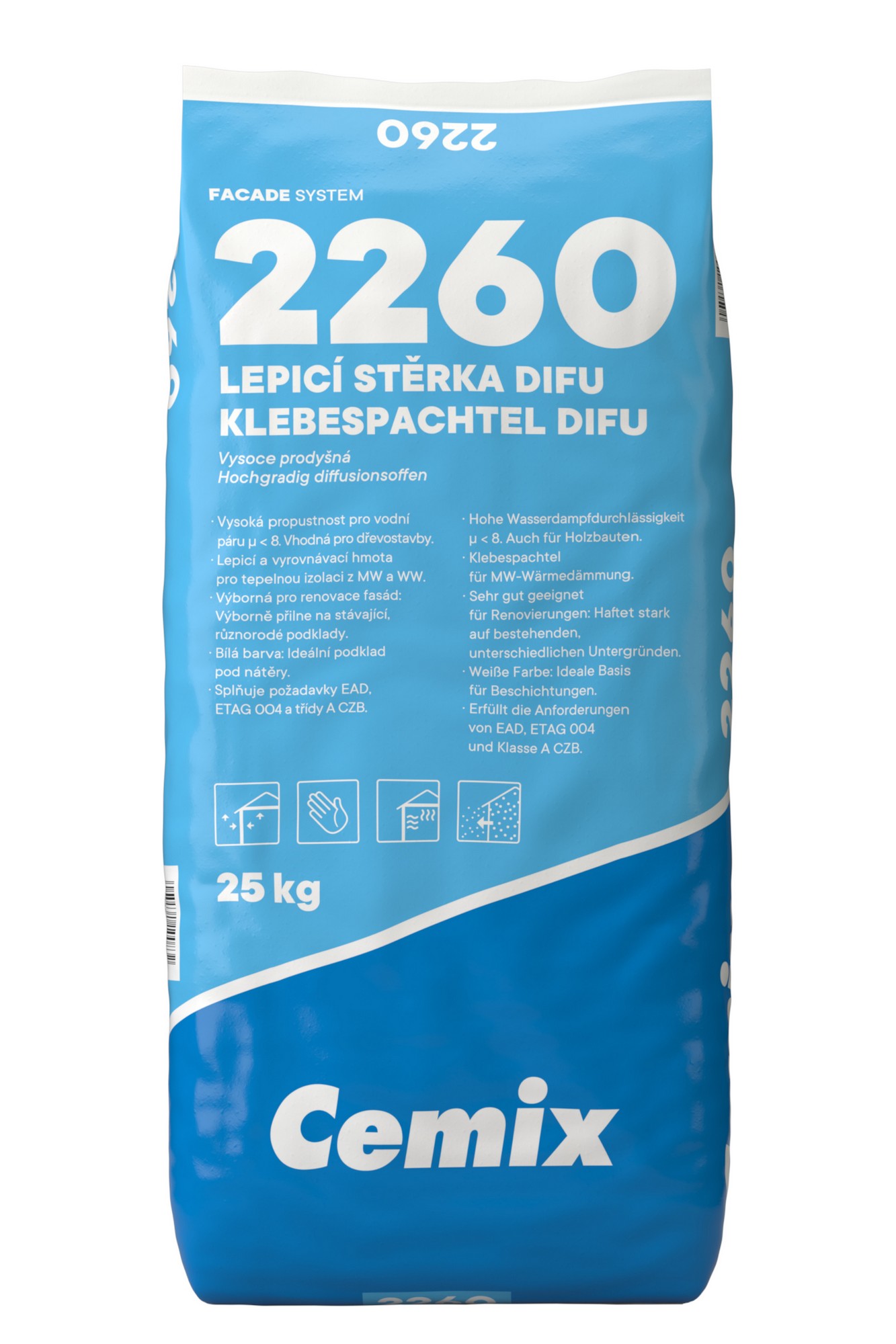 Stěrka lepicí Cemix 2260 DIFU 25 kg Cemix