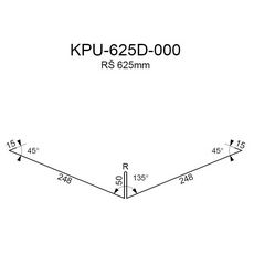 Úžlabí RS625D-135 SP25 RAL7035 0