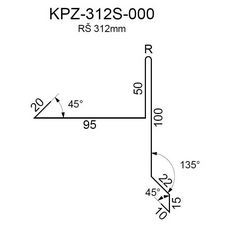 Závětrná lišta RS312SS SP25 RAL7035 0