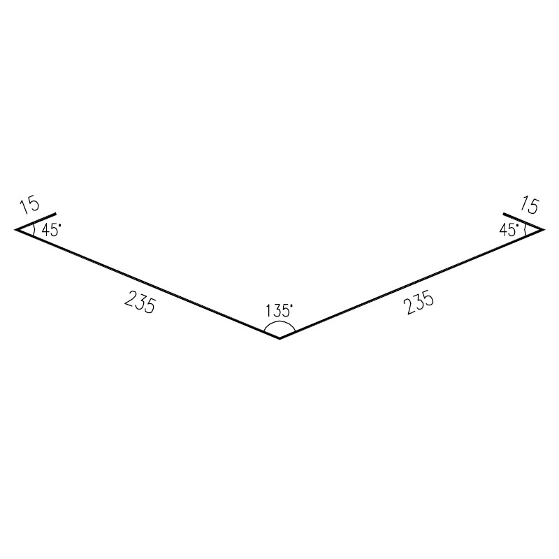 Úžlabí RS500S-135 SP25 RAL3000 0