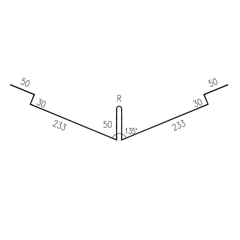 Úžlabí RS725V-135-30 PU50 MM133 0