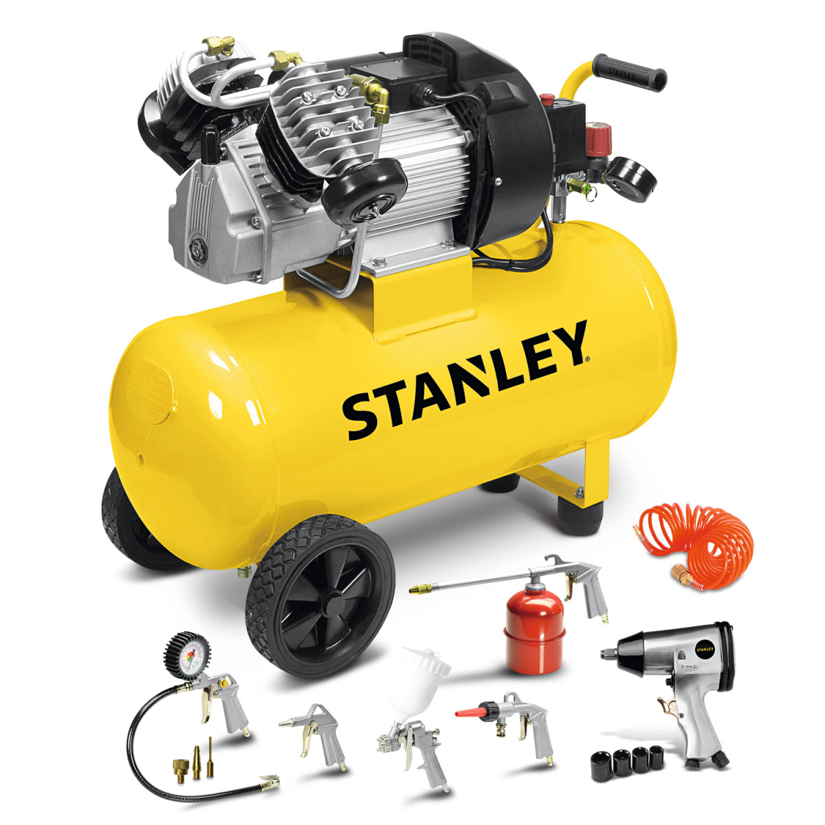 Kompresor Stanley DV2 400/10/50 + Kit 8 ks STANLEY