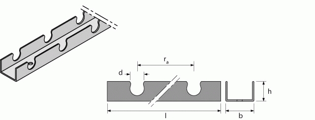 Fixační lišta Uponor Minitec 9