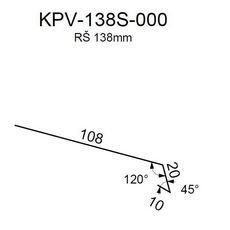 Okapnice DHV RS138S-120 SP25 RAL7035 0