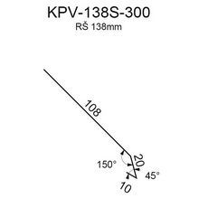 Okapnice DHV RS138S-150 SP25 RAL7035 0