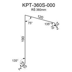 Ukončení pultové střechy RS360S-75 SP35 2V16A 0
