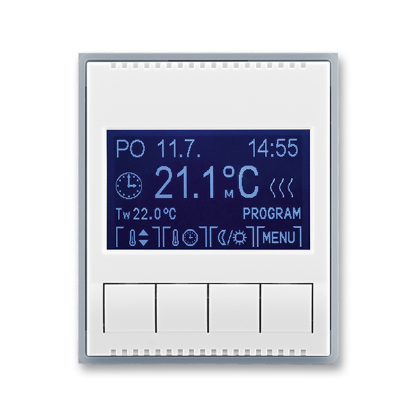 Termostat univerzální digitální ABB Element bílá