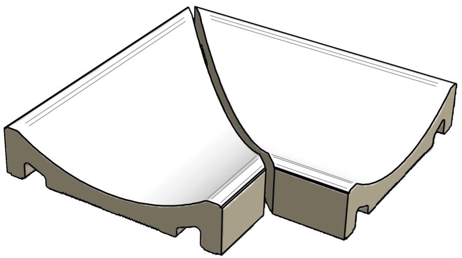 Kanál odtokový-roh Rako Pool 15×19