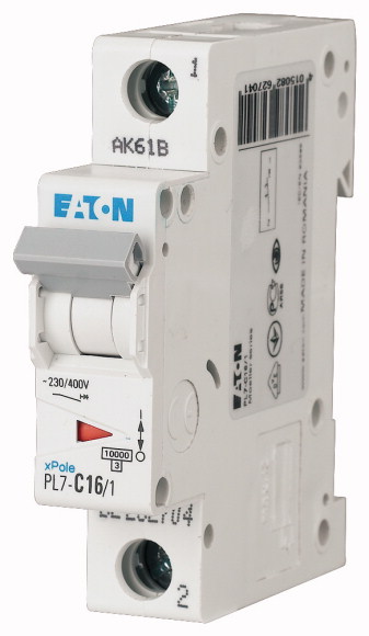 Jistič Eaton PL7-D16/1 10 kA D 16 A Eaton