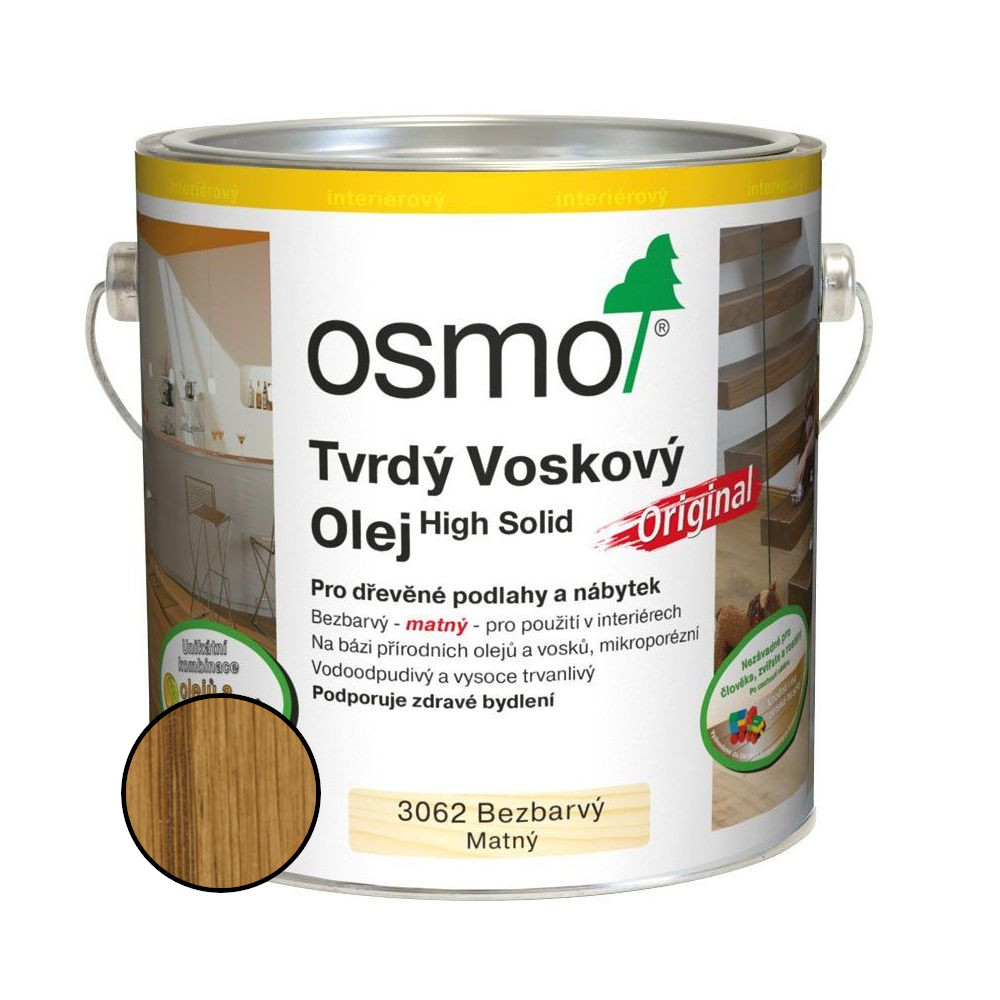 Olej tvrdý voskový Osmo Original 3062 bezbarvý