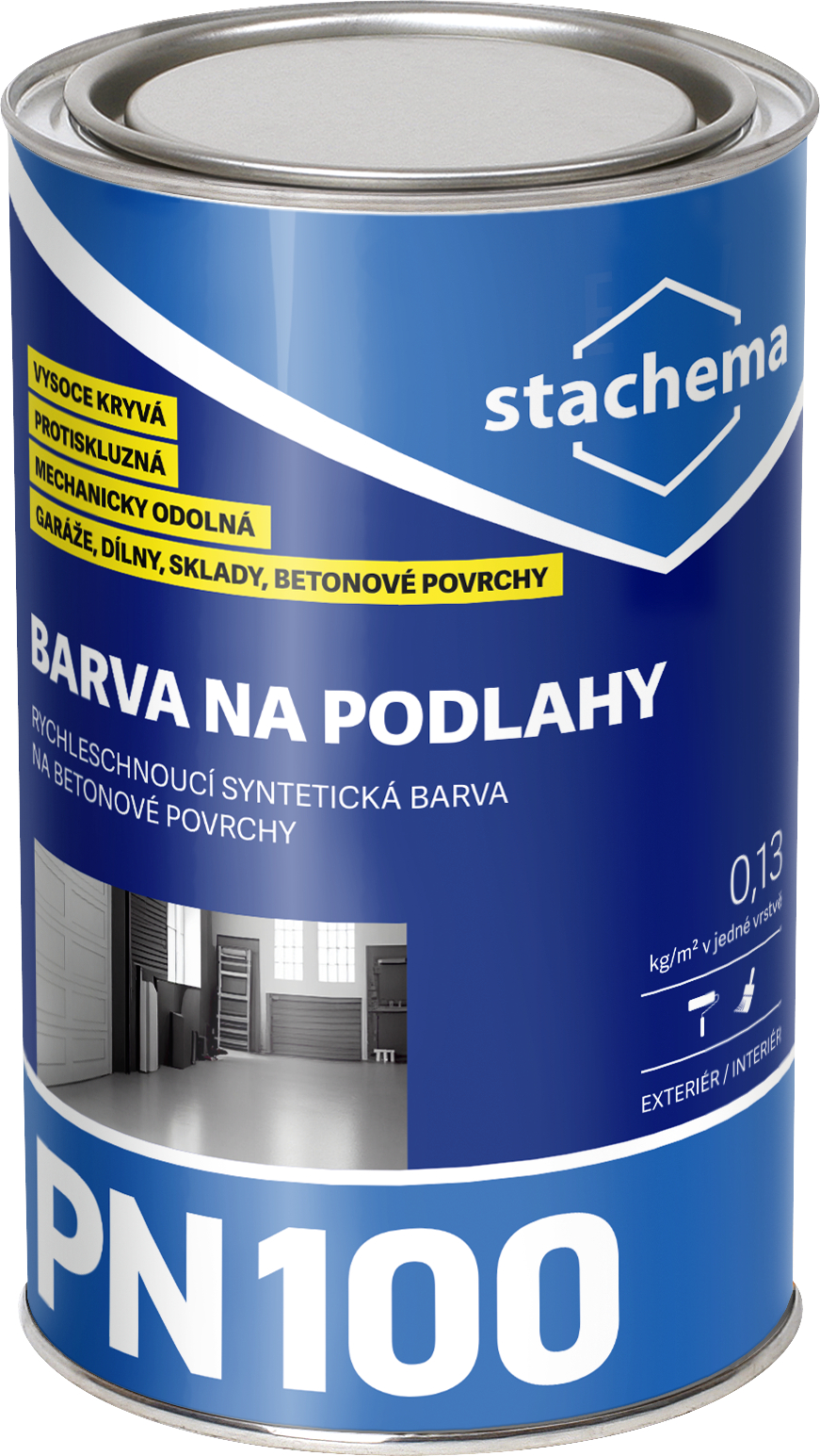 Barva na podlahy Stachema PN100 RAL 7045 šedá