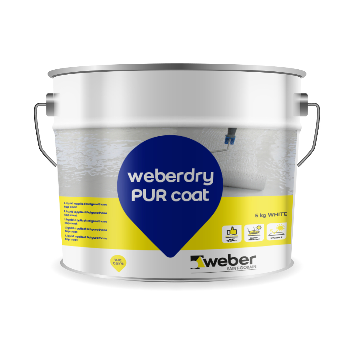 Nátěr vrchní weberdry PUR coat RAL 7035 5 kg Weber