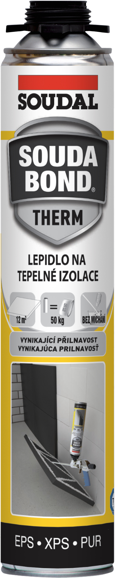 Pěna polyuretanová Soudal Soudabond THERM pistolová 750 ml Soudal