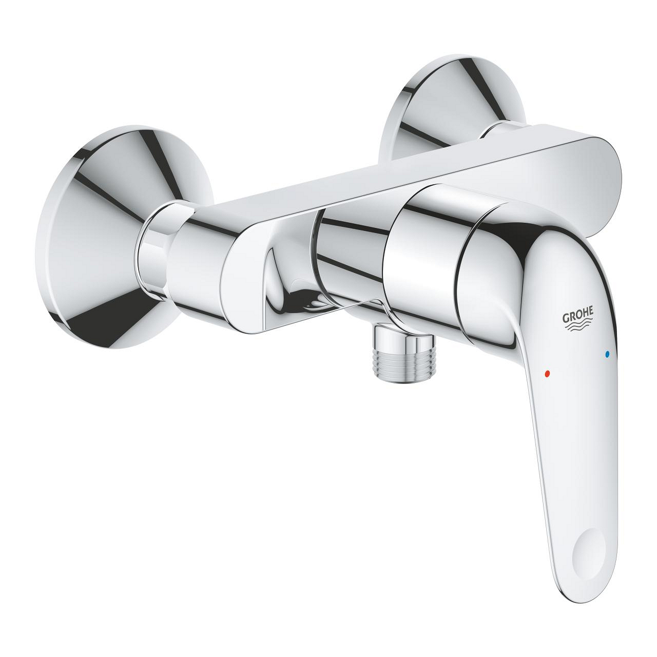 Baterie sprchová nástěnná Grohe Euroeco 150 mm chrom bez přepínače 32740001 GROHE