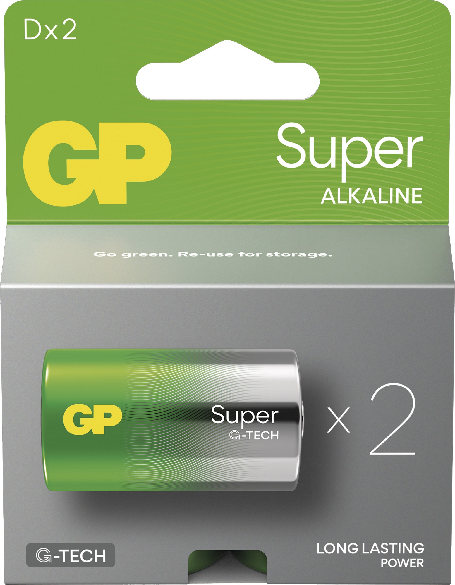 Baterie GP Super Alkaline D 2 ks GP