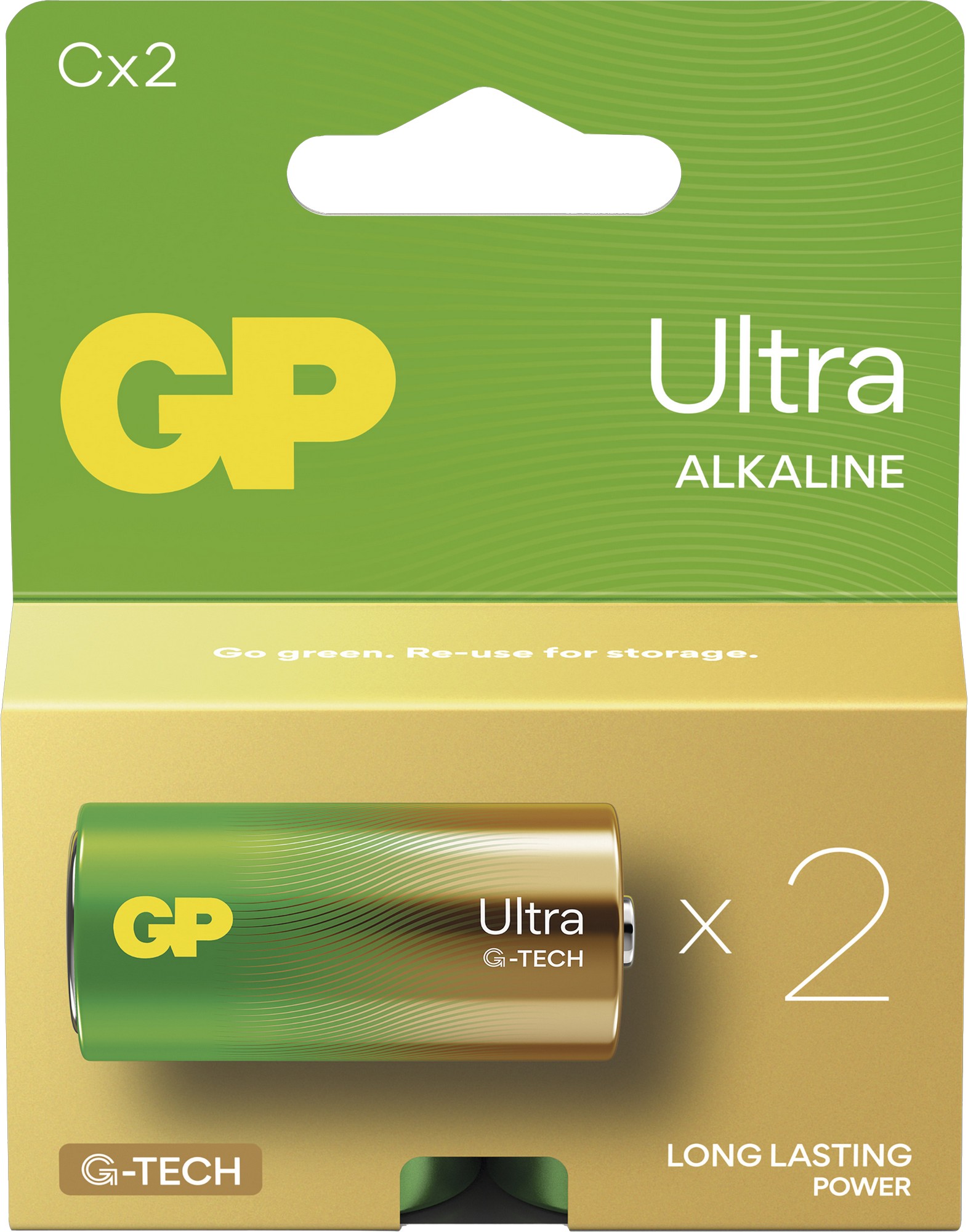 Baterie GP Ultra Alkaline C 2 ks GP