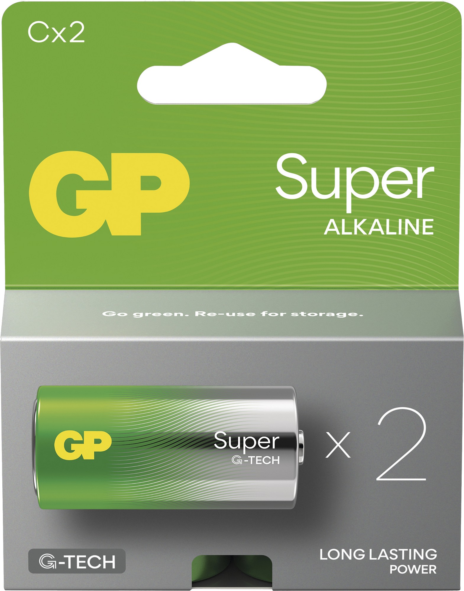 Baterie GP Super Alkaline C 2 ks GP