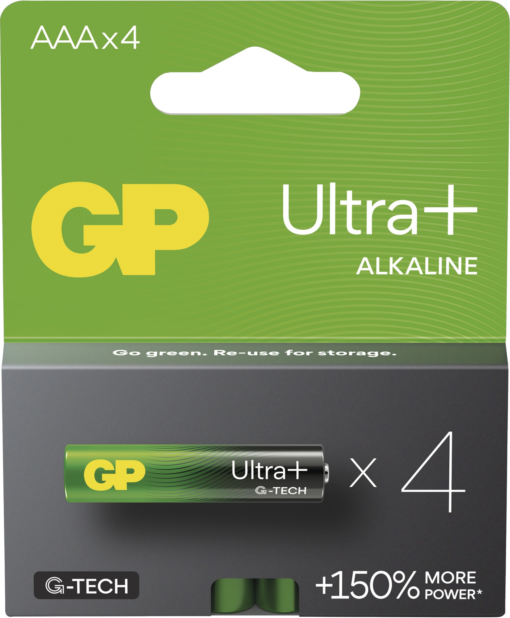 Baterie GP Ultra Plus Alkaline AAA 4 ks GP