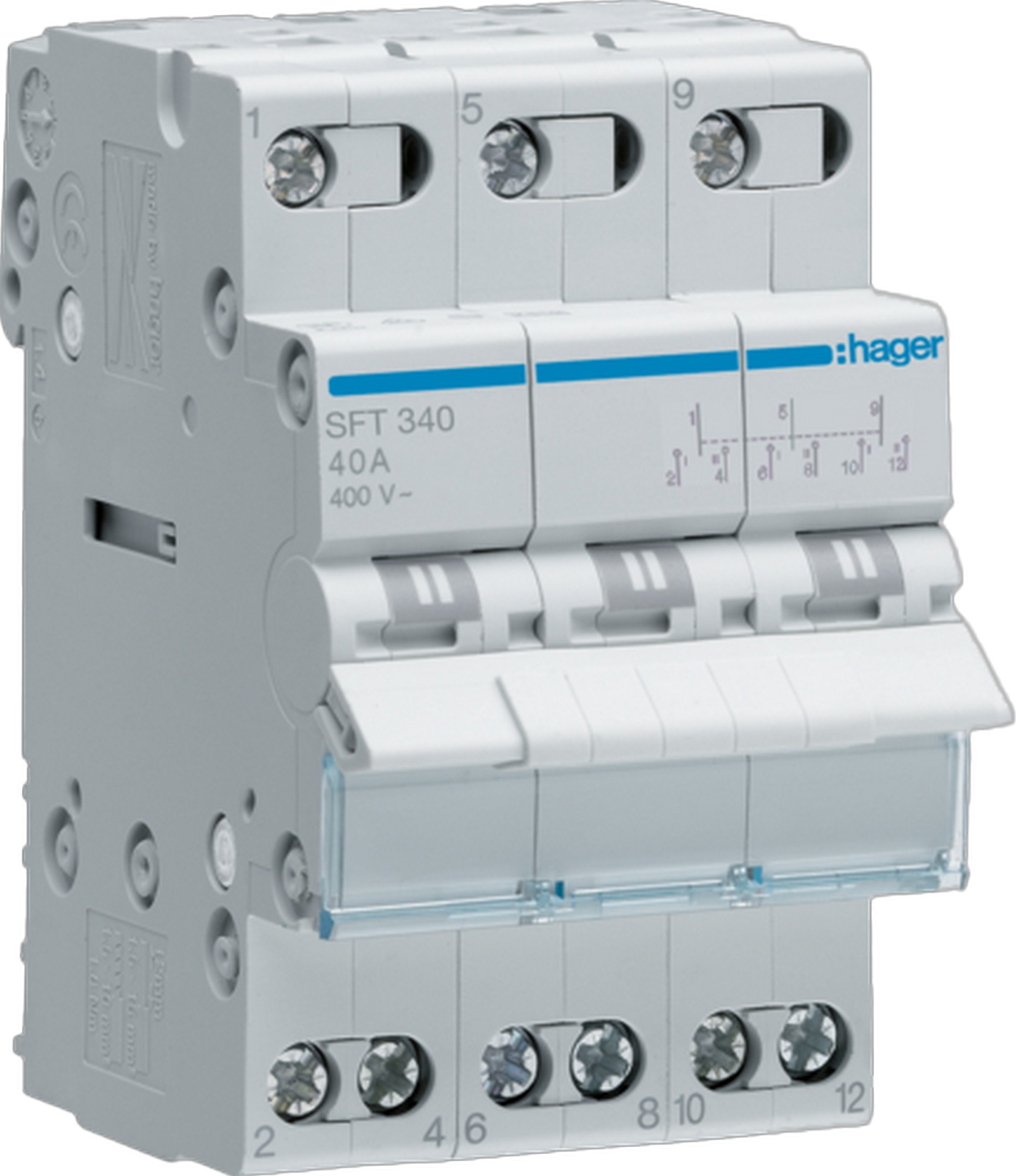 Přepínač skupinový (I-0-II) Hager SFT340 Hager