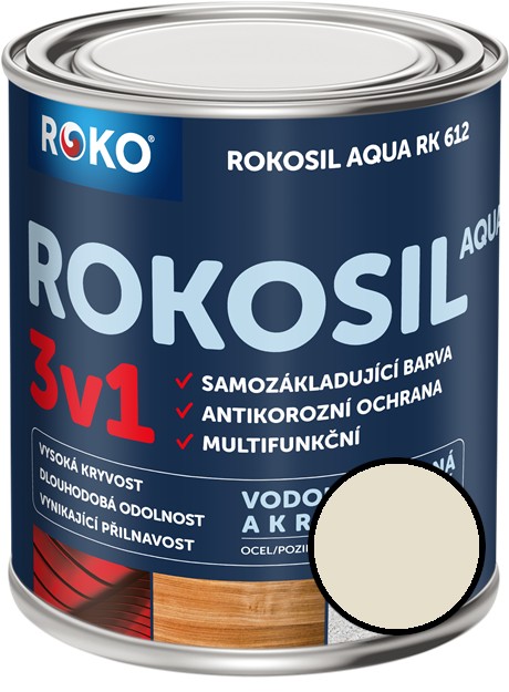 Barva samozákladující Rokosil Aqua 3v1 RK 612 6003 slonová kost